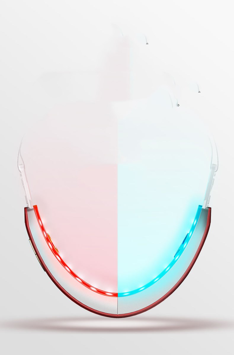 Facial massager face-lift artifact