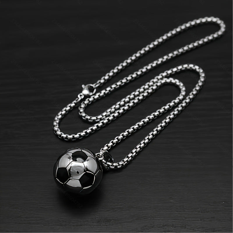 Creative World Cup Stainless Steel Football Pendant Necklace