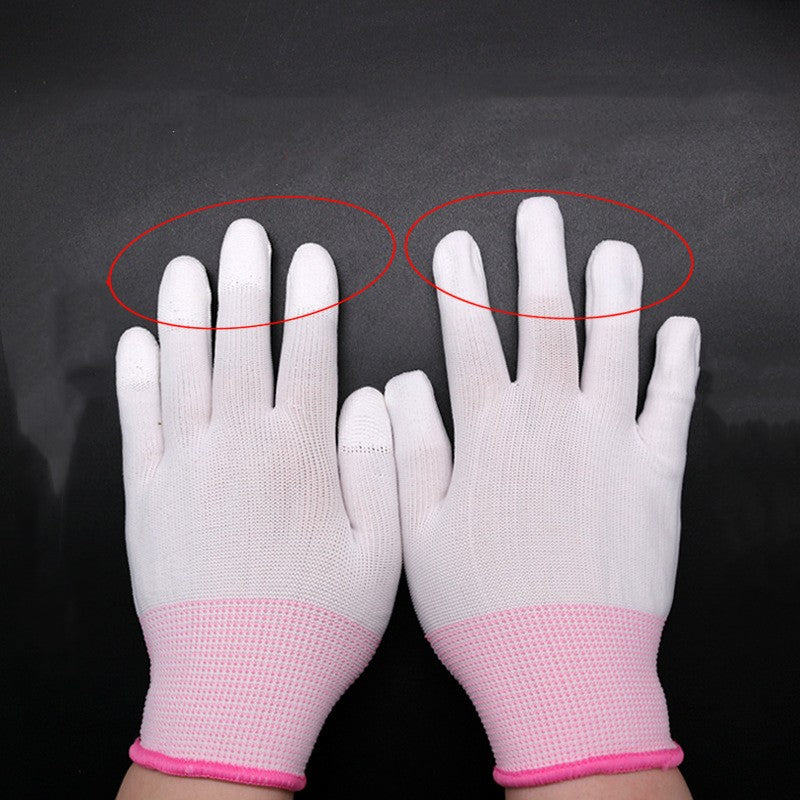 Gloves White Dust-free Electronics Factory Anti-static Coating Labor Protection