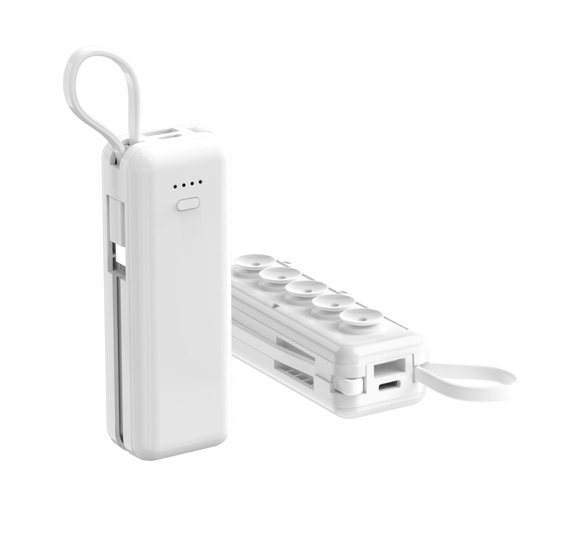 Capsule Power Bank With Cable Suction Cup Mobile