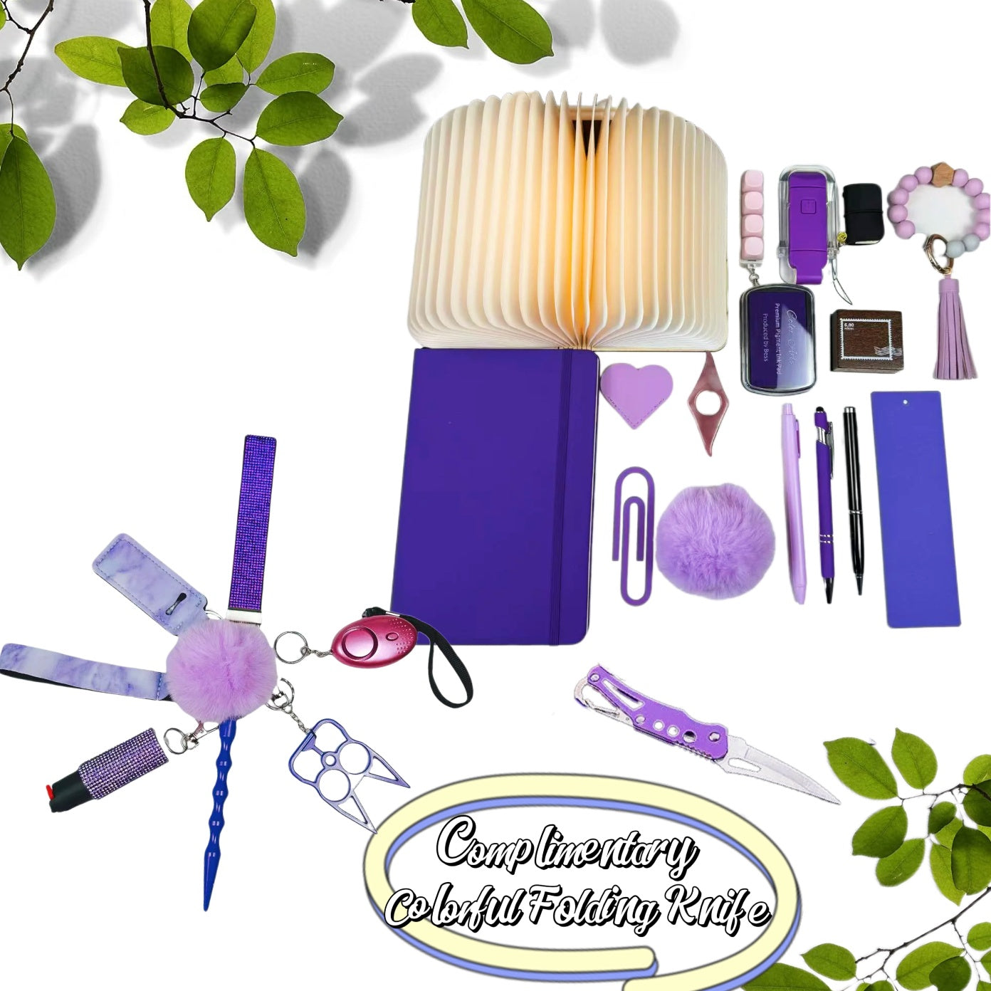 2026 Bookish Bundles Lady Defense Keychain Set