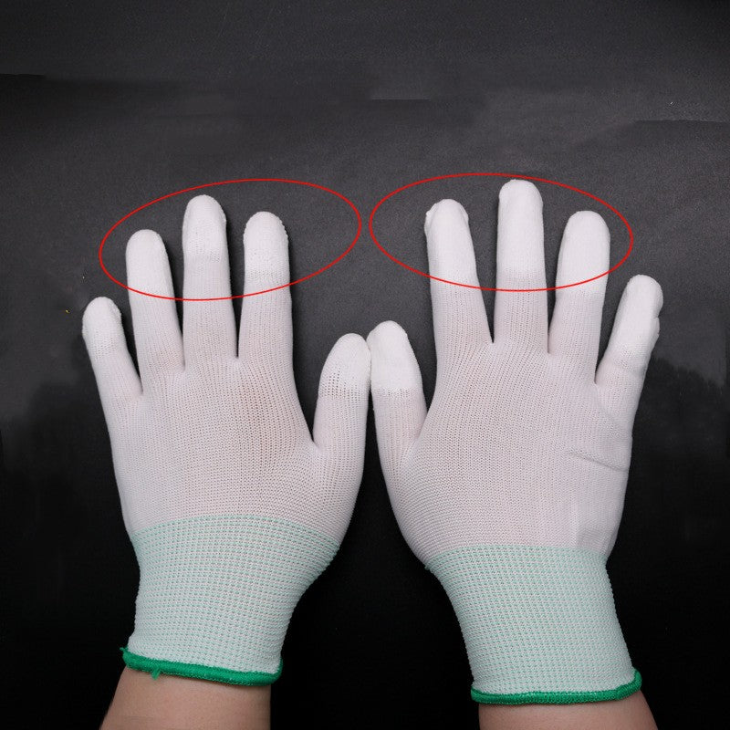 Gloves White Dust-free Electronics Factory Anti-static Coating Labor Protection