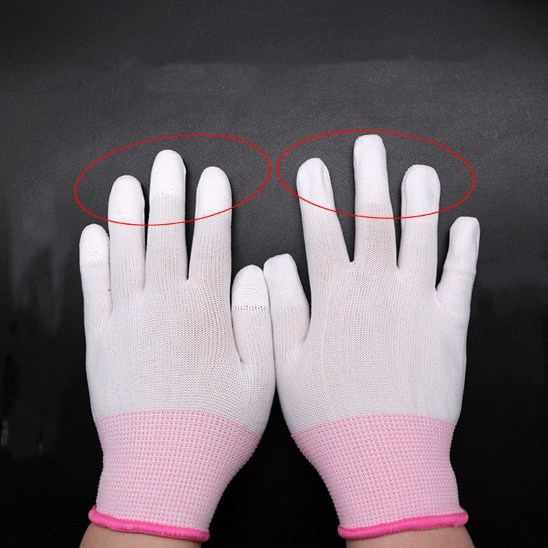Gloves White Dust-free Electronics Factory Anti-static Coating Labor Protection